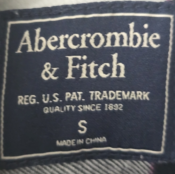 Abercrombie and Fitch Plaid Button Down Long Sleeve Shirt Small - Picture 2 of 4